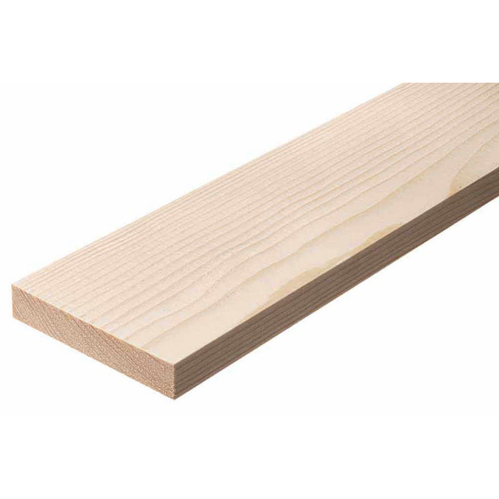 Доска сухая строганная 40х125х6000 сорт AB